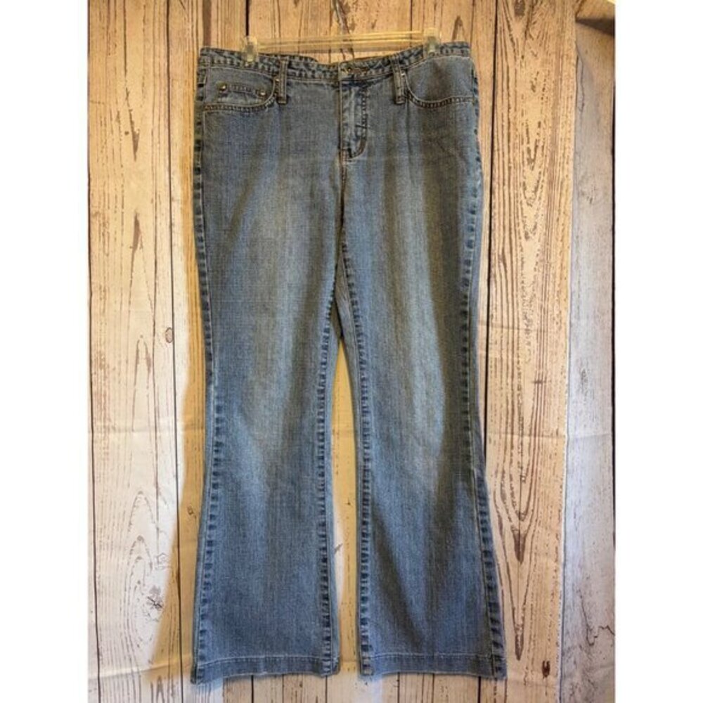 Rue 21 Stretch Denim Jeans Flare Legs Size 9/10